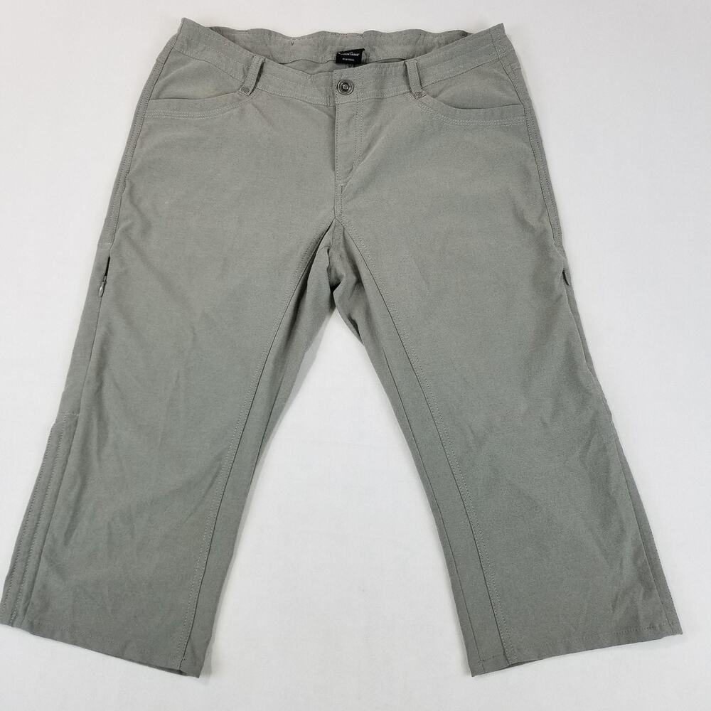 Kuhl Pants Womens 12 Gray Cropped Capri Outdoor Hiking Stretch Style 6236 19S